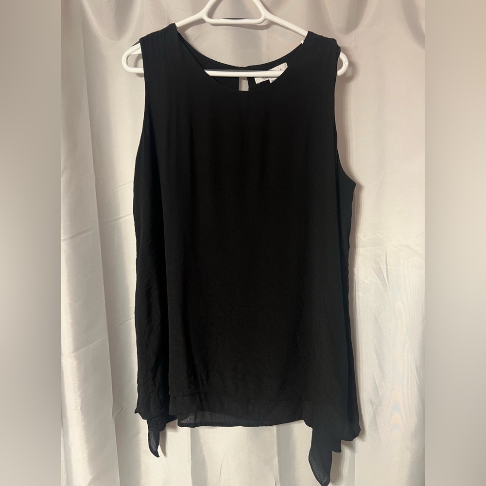 Cristina B Black Sleeveless Top size XXL. Worn once